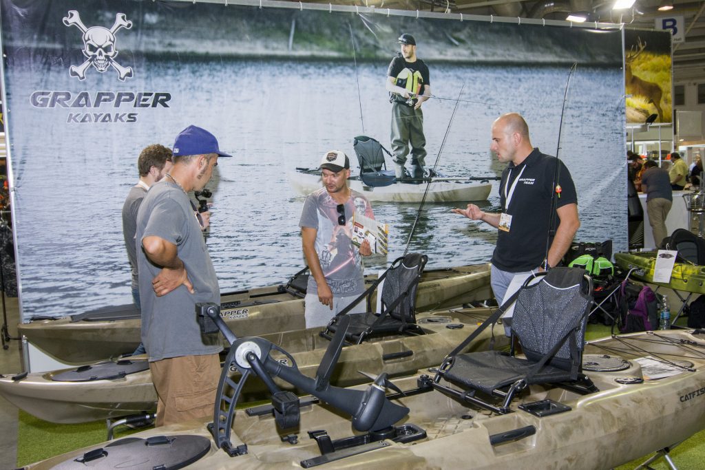 grapper kajak test fishing hunting expo 16